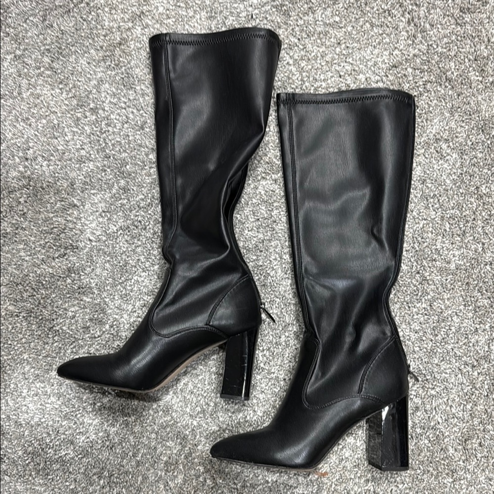 Franco Sarto Katherine Knee High Boots - Black - Size 7